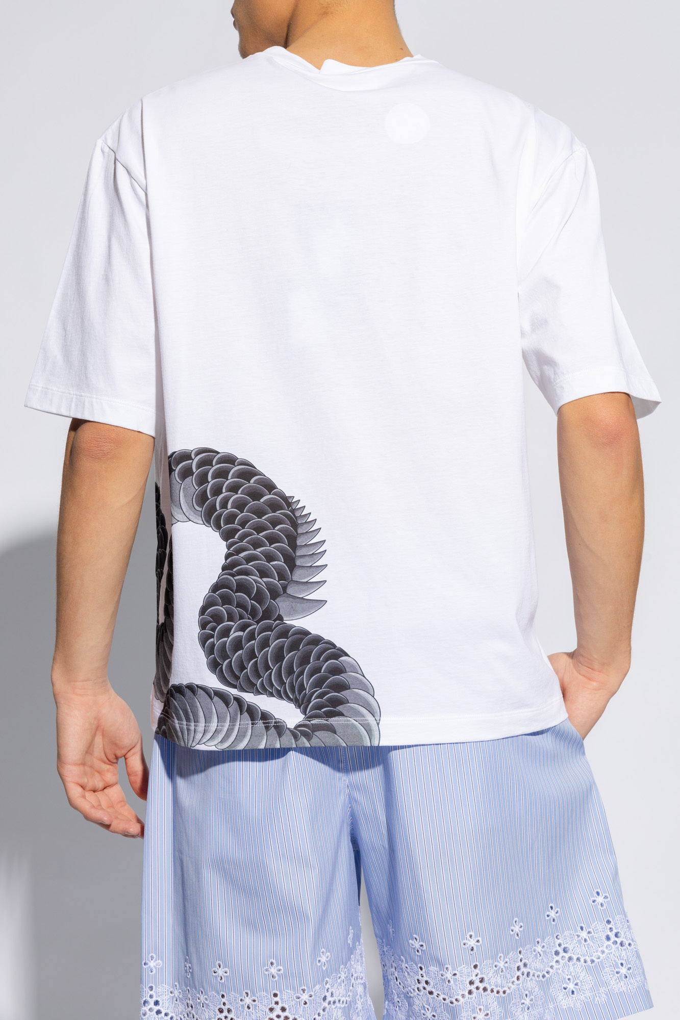 shirt with logo Dsquared2 - Roberto Collina short-sleeved